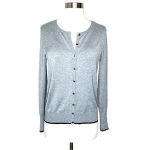 Philosophy Gray Button Front Long Sleeve Cardigan Sweater Size Small